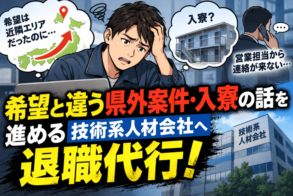 ⚡技術系人材会社の話⚡ 「県外案件」と「入寮」の話が進んでいました。 本人は近隣での就業を希望。 その後、 希望エリアは少し広げたものの、 紹介されたのは、 希望とは違う県外の案件。 さらに、 入寮も希望していないのに、 入寮の話まで出てきたそうです。 案件紹介の結果についても、 営業担当から連絡が来ず、 本人から確認することが複数回。 希望条件を伝えているのに、 違う話が進んだため、退職を決意されたそうです。 「自分の情報を把握しているのか」 そう不安になるのも当然です。 働く場所も、住む場所も、 本人の生活に直結します。 それを軽く扱われたら、 信頼はなくなります。